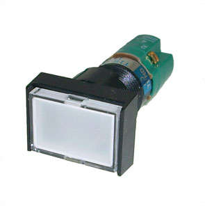 P/BUTT ILL-WHT MOM 1xNO/NC 12V B1855AD-WHITE