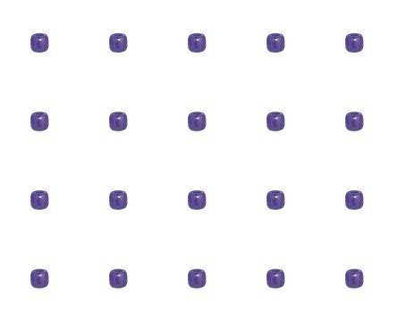 SPACER GLASS BEAD VIOLET OD=4mm ID=1.3mm - 600/BAG 160030-VIOLET-1