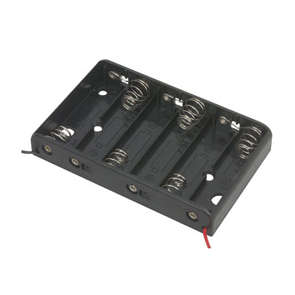 HOLD BAT 6xAA LEAD BK BH364A