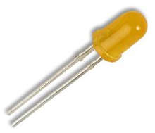 BLINK 5mm ROUND DIFUSED YELLOW LED 3-10VDC BB-B3174