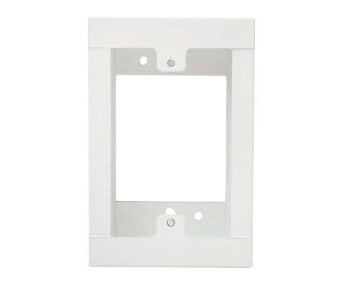 WALL MOUNT BOX 2x4 WHITE METAL FOR MAINS SOCKET AL-10349