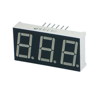 LED DISPLAY 3-DIGIT 7-SEG CC RED 14.2mm   5631AH / 170826