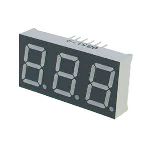 3 DIGIT 7-SEGMENT RED LED DISPLAY CA 13.2MM KW3-521AURIKW3