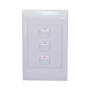 SWITCH MAINS LIGHT 3W 2x4 HOR-1020/BTI