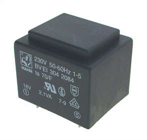 TRANSFORMER P=230V S=15V 0.133A PCB VN30.15/10525
