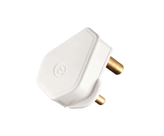 MINI MAINS LIGHTING PLUGTOP 5A/6A 250V WHITE C1049P