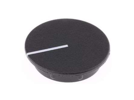 CAP FOR 15mm COLLET KNOB WITH WHITE LINE C151-BLK