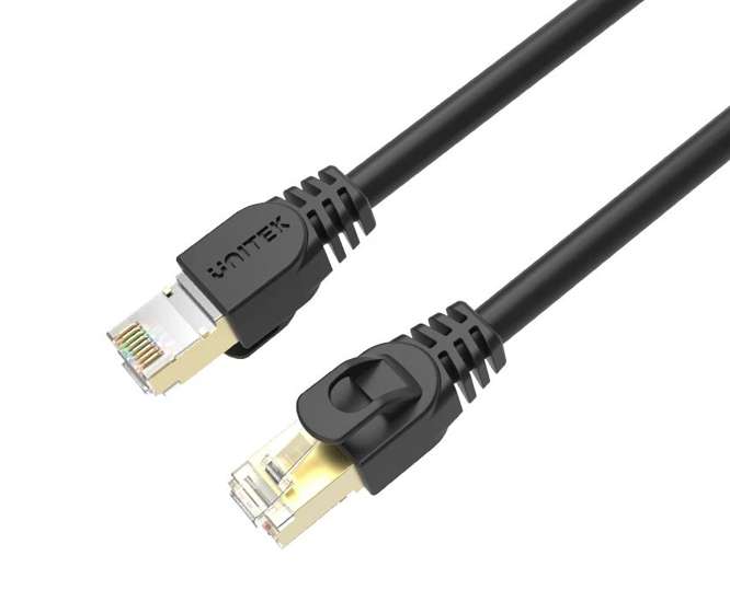 CAT7 UTP NETWORK LEAD RJ45-RJ45 BLACK 1:1 2M C1810EBK
