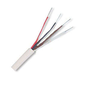 6C TEL/COM WHITE SOLID CABLE -100M/ROLLS CB24