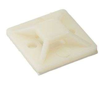 CABLE TIE ADHESIVE MOUNT 20x20MM WHITE - DEBULK HQ-20