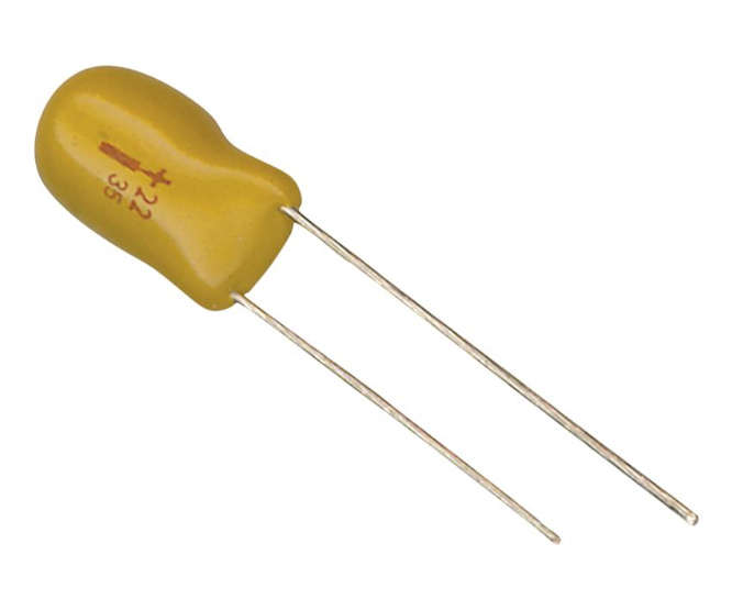 TANTALUM CAPACITOR BEAD 2.2uF 35V P=5mm MTAP2.2UF-35V-20%-P5