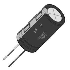 CAPACITOR ELEC RAD 2200uF 10V HT  10PX2200M 10x16
