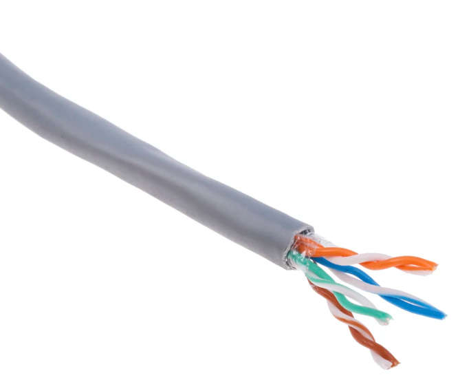 NETWORK CABLE CAT5E SOLID GREY -100M/ROLL H725UTPS-GY