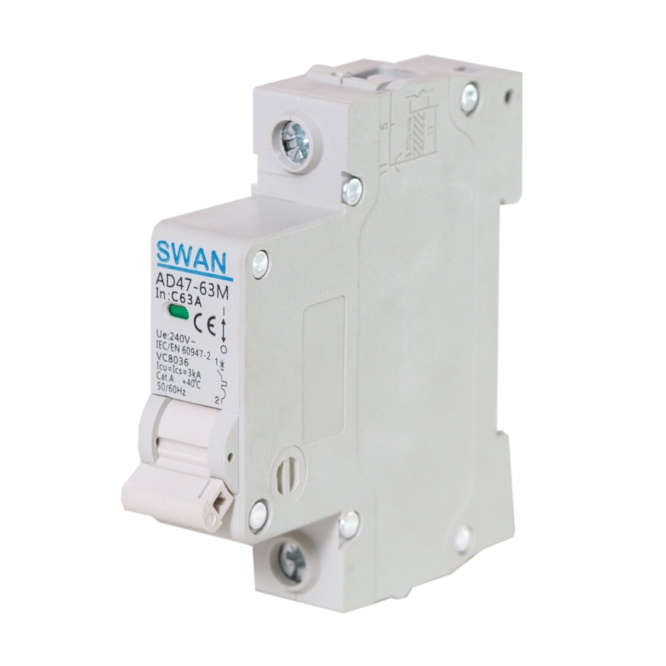 MCB / CIRCUIT BREAKER 3KA C-CURVE 1P 10A CB-AD47M-3110