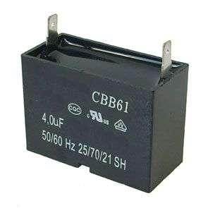 CAPACITOR C/FAN 4uF 450VAC PCB  CBB61-D-4UF-450VAC / 170822