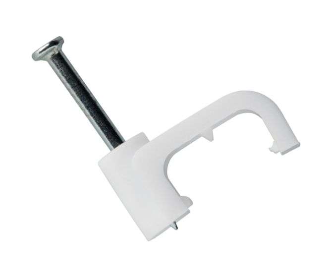 FLAT NAIL IN SADDLE 5mm WHITE - DEBULK CC-F5 WHITE