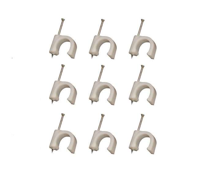 CIRCLE NAIL IN SADDLE 9mm WHITE - DEBULK CC-R9 WHITE