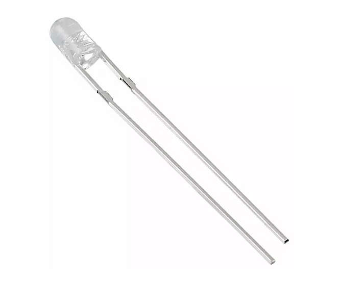 FLANGELESS 3mm LED 3mm CL-RD RND 40mcd 30-DEG - DEBULK 896554