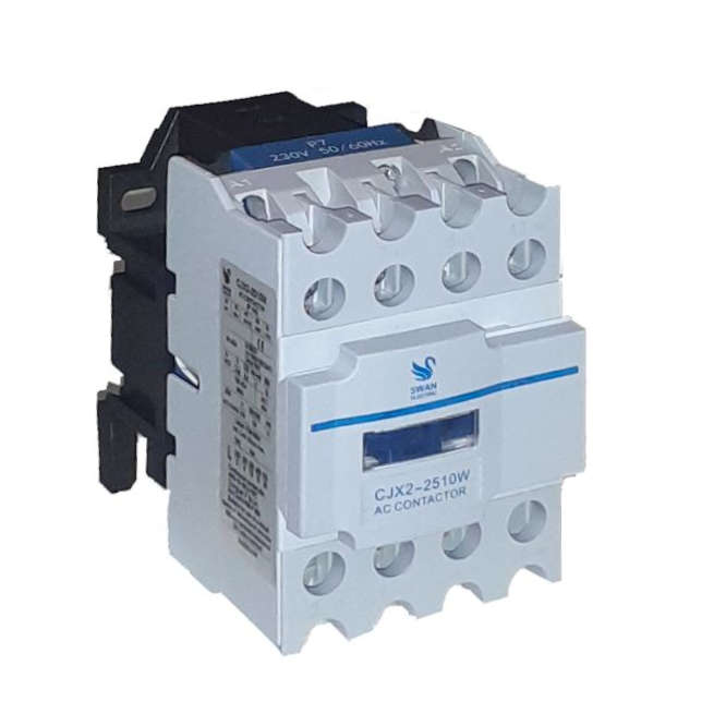 AC CONTACTOR 25A 230VAC COIL 3POLES N.O. & 1NO AUX CO-CJX2-2510W-230VAC