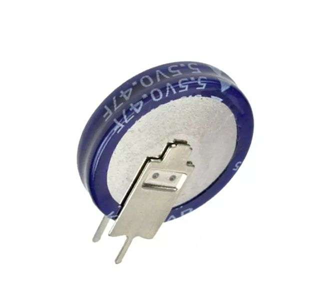 SUPER CAPACITOR RADIAL VERT D/L 1.0F 5.5VDC P=5 18.5x5 SE-5R5-D105VYV3C *DBK*