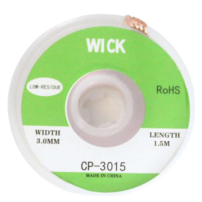 SOLDER WICK / CLEANING TAPE 3.0mm GREEEN CP-3015