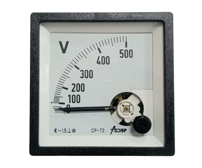 VOLTMETER 72mm 0-500VAC CP-72-AC-500V