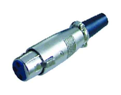 MICROPHONE / AUDIO SOCKET, 3 WAY, STRAIGHT XLR CP08-005
