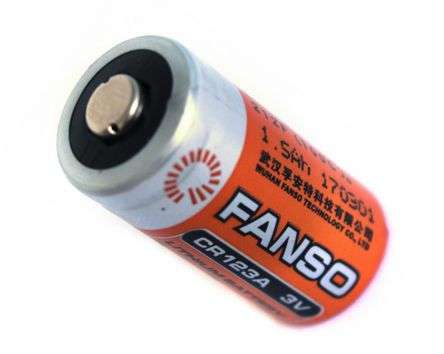 LiTHIUM HI TOP BATTERY 3V 1.5A 16x34mm CR123A-FANSO
