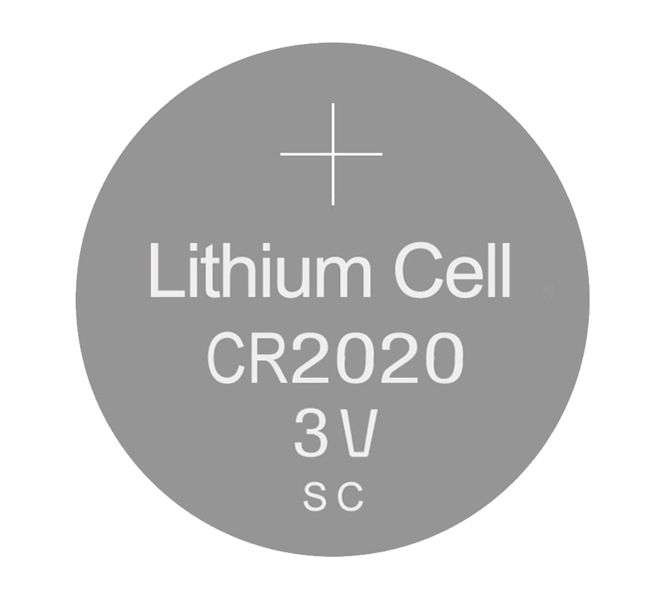 LITHIUM COIN BATTER 3V 20mm CR2020