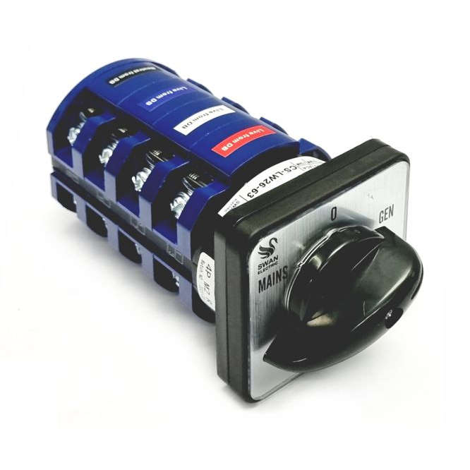 CHANGE OVER ROTARY CAM SWITCH ON-OFF 63A 4-P0LE CS-LW26-O/F-63/4P