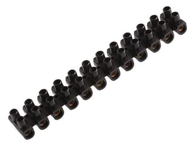 CONNECTOR STRIP BLACK 5A 380V 110mm CS5BK