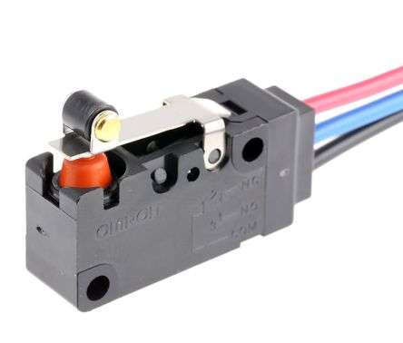 SUB-MINI LIMIT SWITCH WITH WIRE LEADS D2VW-5L2-A1-M