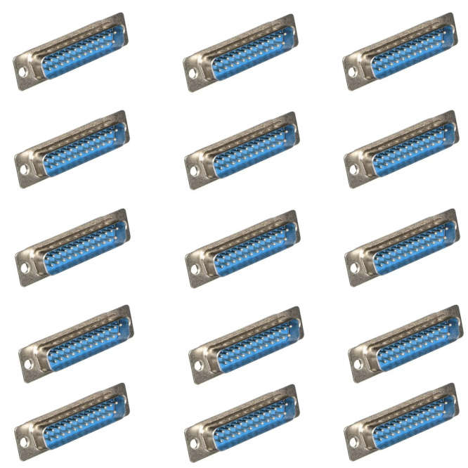 SOLDER PLUG D-SUB 25W PANEL MNT - 50/TRAY DB-25P