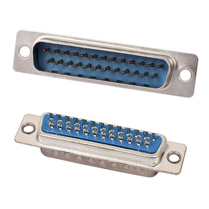SOLDER PLUG D-SUB 25W PANEL MNT - DEBULK DB-25P