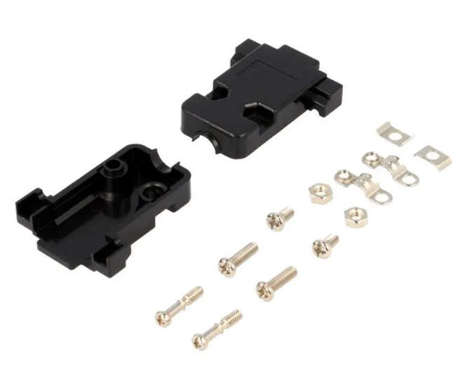 D-SUB 9W BLACK COVER - STANDARD TYPE YD09P-BLACK