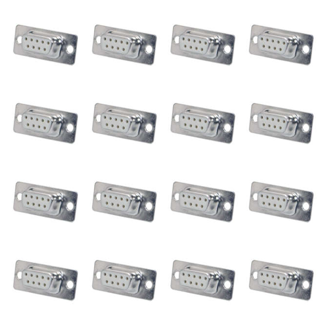SOCKET D-SUB 9W P/M SOLDER METAL - 50P/TRAY DB-9S