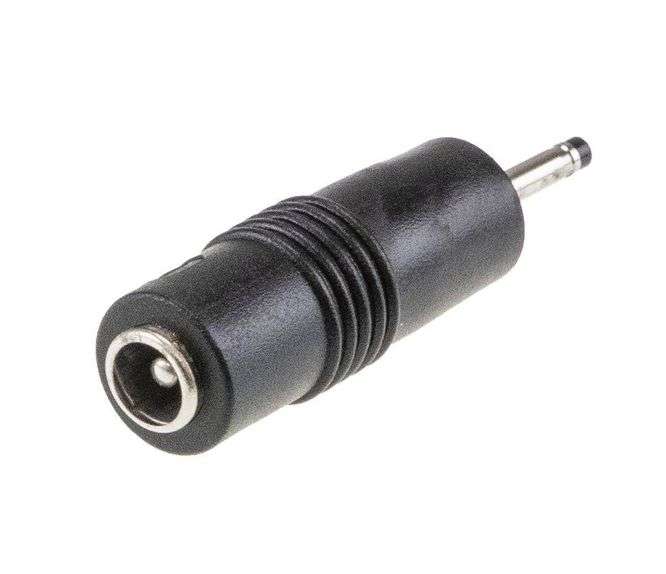 ADAPTER DC 2.1x5.5x11mm PLUG TO 1.7x4.75x11mm SOCKET DC PLUG-P1J-P3C