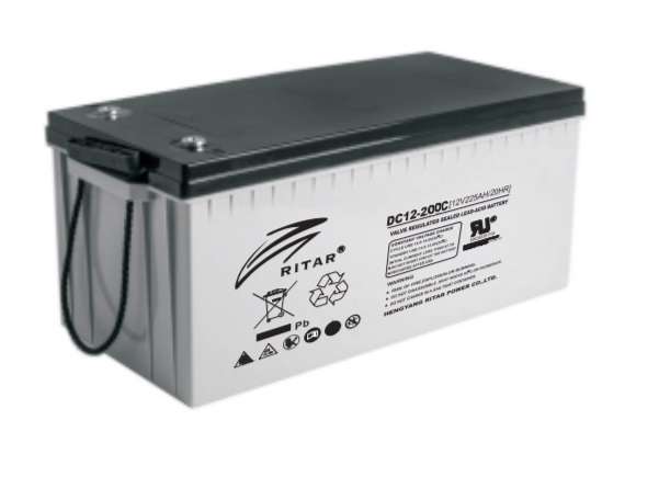 BATTERY LEAD CARBON 12V 200AH - 522x240x224mm DC12-200C