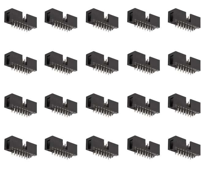BOX HEADER 14W 2.54mm STR PCB - 165P/TRAY DC3-14P