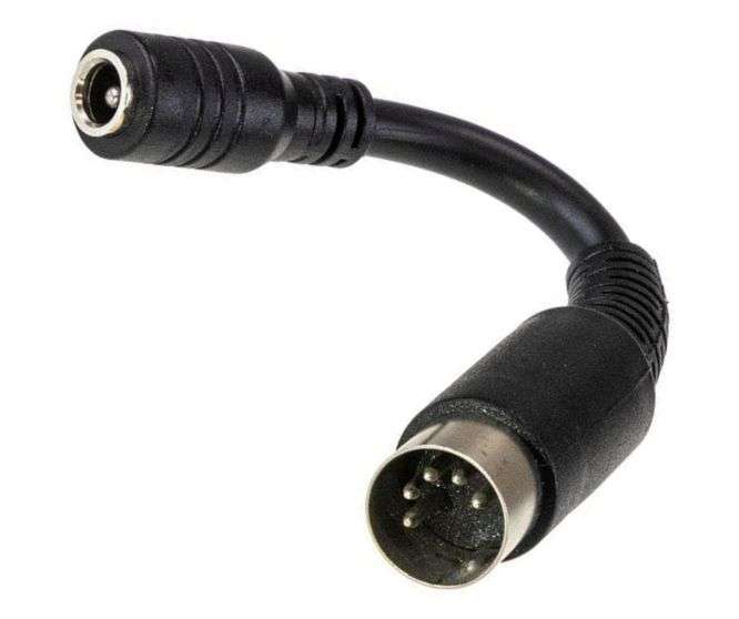 ADAPTER DC LEAD 2.1x5.5x11mm PLUG TO 5PIN DIN PLUG  DC PLUG-P1J-R1B