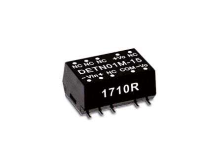 DC-DC CONVERTER SMD I=12 O=5/-5 0A100 1W DETN01M-05