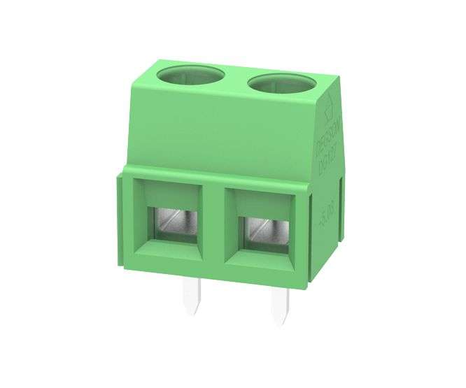 TERMINAL BLOCK PCB 2W 5.08 STR GREEN DG127-5.08-02P-14-00A(H)