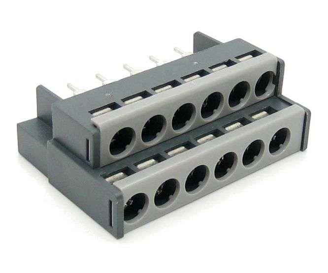 STACKED BARRIER TERMINAL BLOCK STR 12-WAY P=7.62 DG24-4-12P-11-00AH