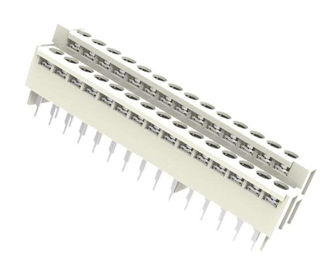 STACKED BARRIER TERMINAL BLOCK STR 21-WAY P=7.62 DG24B-1-21P-11-00AH