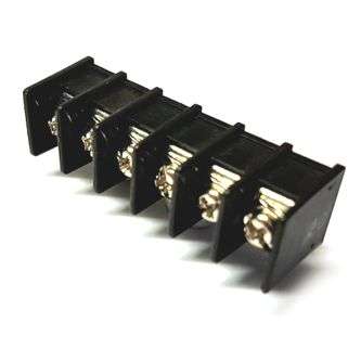 TERMINAL BLOCK 6W P=7.62 BARRIER R/A DG25R-B-06P-13-00AH