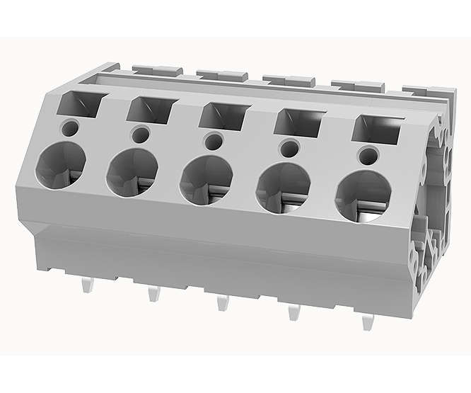 PCB SPRING TERMINAL BLOCK 5W PITCH=7.5mm GREY DG263-7.5-05P-11-00Z(H)
