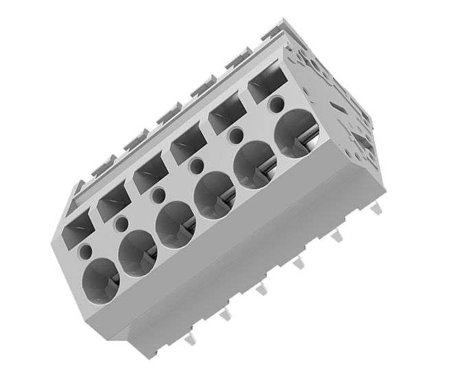 PCB SPRING TERMINAL BLOCK P=7.5 6P GREY DG263-7.5-06P-11-00AH
