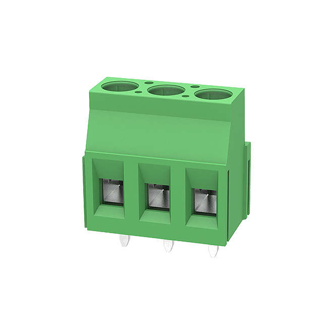 TERMINAL BLOCK R/C PCB 3W P=5.08 STR GR SQ DG503-5.08-03P-14-00A(H)