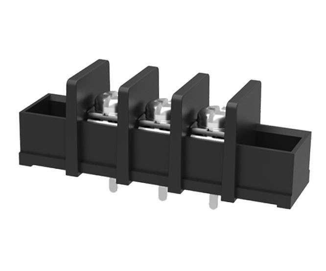 BARRIER TERMINAL BLOCK PCB PINS W/EARS 3W P=10mm C PIN DG55C-A-03P-13-00AH