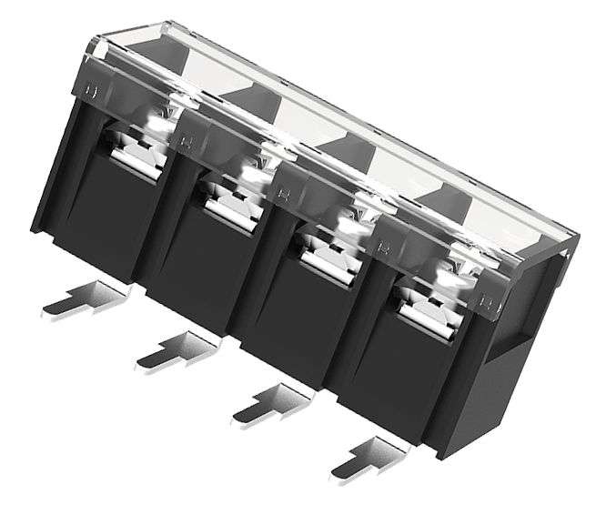BARRIER TERMINAL BLOCK 4W P=10mm PCB R/A DG58R-B-04P-13-00AH